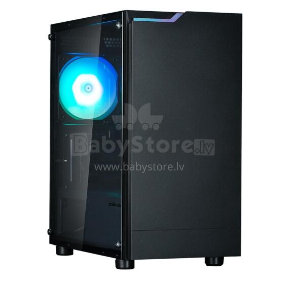 Zalman T4 Plus Black  Mini Tower Case, 120mm ARGB Fan x1