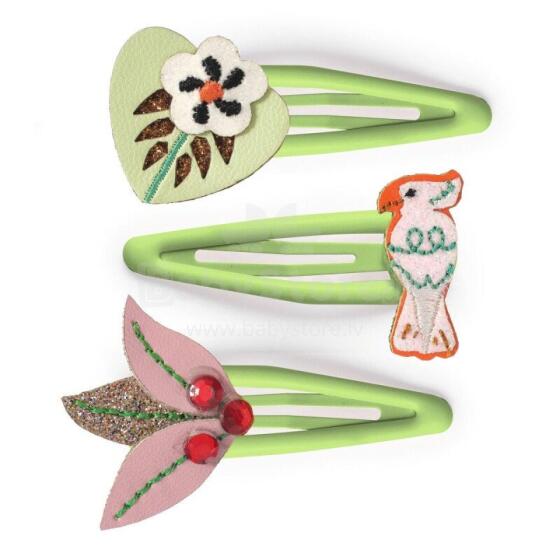 Plume - Jungle collection - Hair Clips - Colomba (3 pcs)