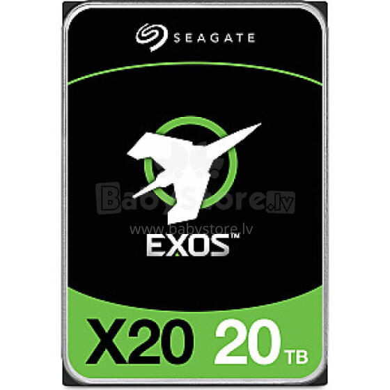 Серверный накопитель Seagate Exos X20 3,5 дюйма SATA III (6 Гбит/с) емкостью 20 ТБ (ST20000NM007D)
