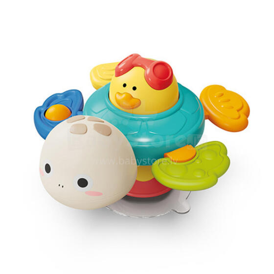 1584 SENSORY TOY WITH SUCTION CUP TURTLE