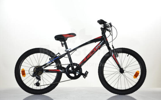 Детский велосипед 20 ''420 SPORT'', черный/красный, 6 скоростей