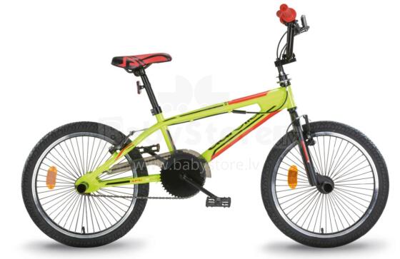 Bērnu velosipēds 20'' ''FREESTYLE'', zaļs/melns/sarkans