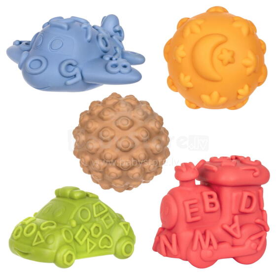 TULLO 498 Sensory vehicles, sensory balls - set of 5