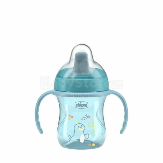 180639 NO-SPILL CUP WITH HARD SPOUT 200ML 6+ BLUE
