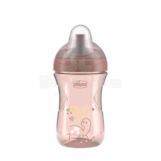180653 NO-SPILL CUP, MOUTHPIECE, STRAW SHAPE, 12+, PEACH
