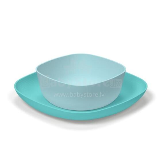 178889 PLATE SET 2PCS BLUE 12+
