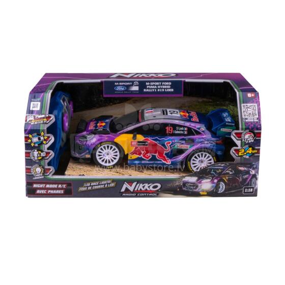 NIKKO машина на радиоуправлении Night Mode - M-Sport Ford Puma Hybrid Rally1 #19 Loeb, масштаб 1:18