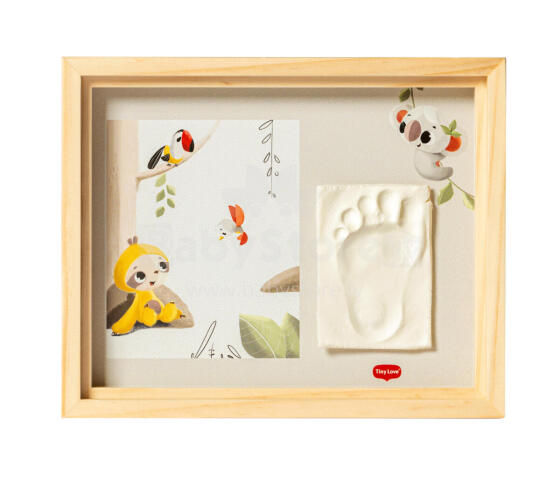Tiny Love Simple Frame Wooden Art.244157 komplekts mazuļa pēdiņu vai rociņu nospieduma izveidošanai