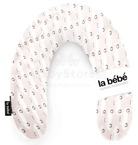 La Bebe™ Rich Maternity Pillow Art.24432 Beige Cars Подковка для сна, кормления малыша, 34x104 cm