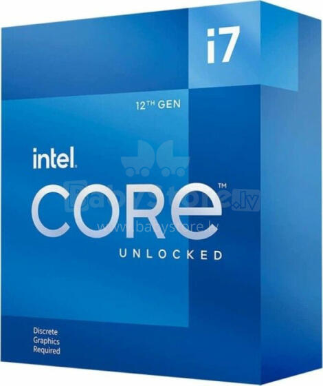 Intel Core i7-12700KF procesors, 3,6 GHz, 25 MB, BOX (BX8071512700KF)