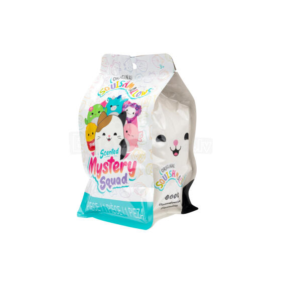 SQUISHMALLOWS Mystery Squad W21 Плюшевая игрушка-сюрприз с запахом, 12 см