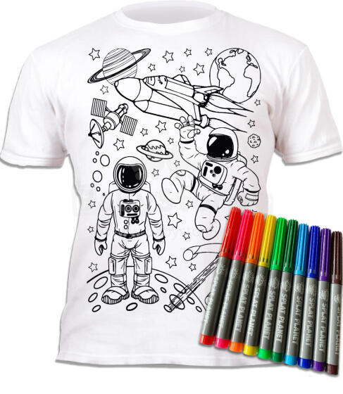Футболка Splat Planet с маркерами, Космос