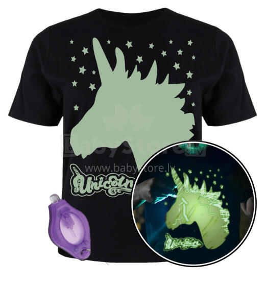 Футболка Splat Planet, светящаяся в темноте, Unicorn
