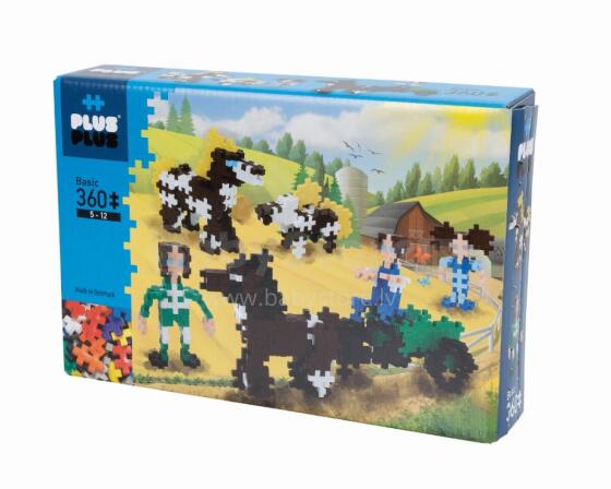 Plus Plus konstruktors, Zirgs ar drošku , 360