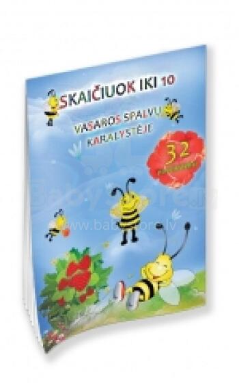 Grāmata SASKAITI LĪDZ 10 Vasaras krāsu karalistē