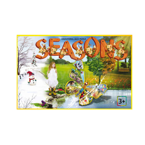 Развивающий макси-пазл SEASONS (на английском языке), для детей 3-6 лет