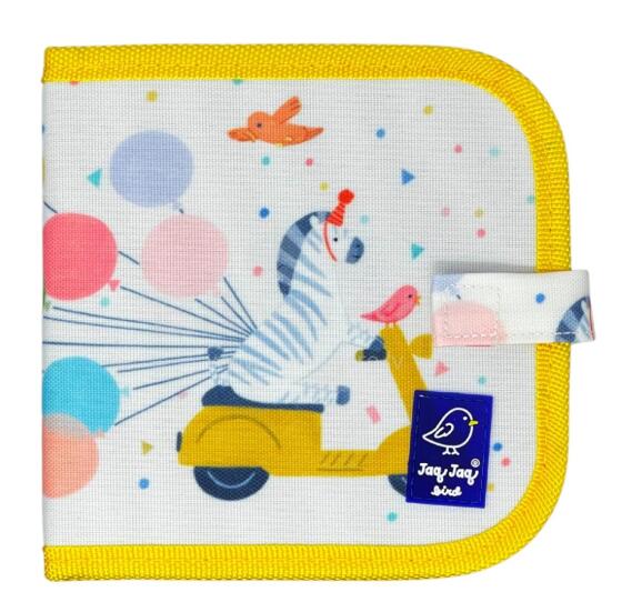 Мини-книга Jaq Jaq Bird с неразмазывающимися мелками, Zebra