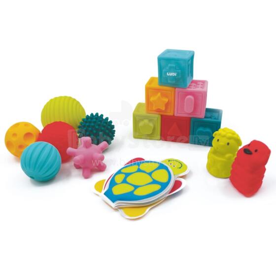 LUDI sensorais spēles komplekts, kubi/bumbiņas