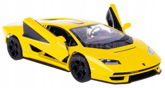 KiNSMART automašīna, Lamborghini Countach LPI 800-4, dzeltena