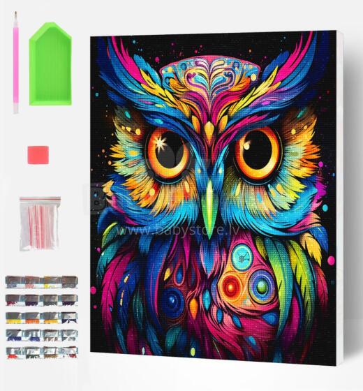 Splat Planet алмазный пазл СОВА 30x40 см