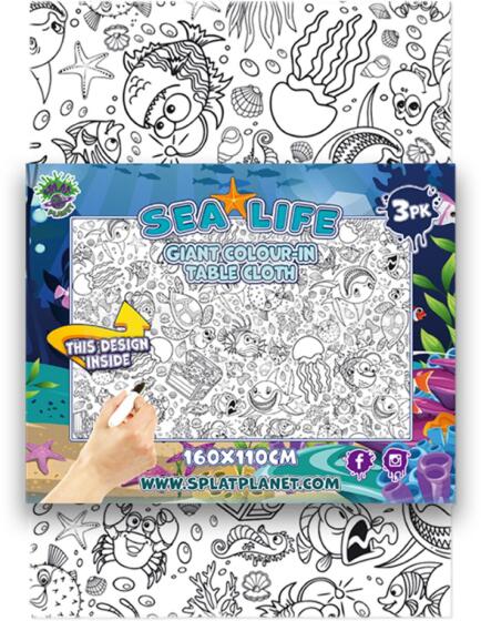 Скатерть с рисунком Splat Planet, Море 2 шт.
