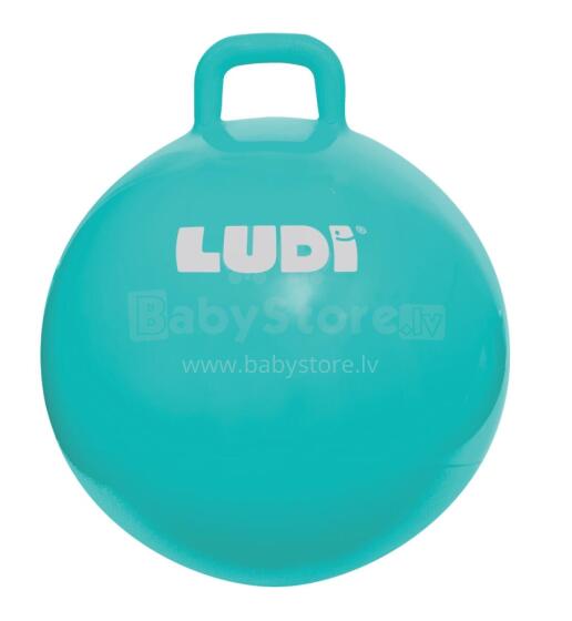 Мяч-прыгун LUDI, синий 55 см
