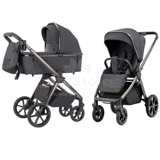 Bērnu ratiņi 2in1 CARRELLO Omega CRL-6530/1 Lieliski pelēki