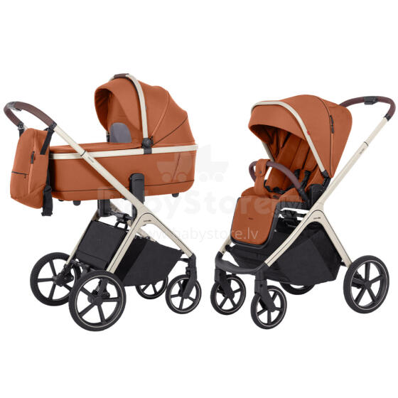 Bērnu ratiņi 2w1 CARRELLO Vector CRL-6550 koraļļu oranži