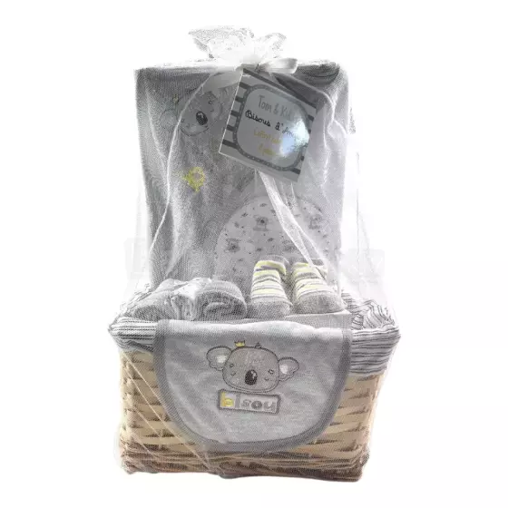 Tom Kids Baby Gift Set Art.246354 Grey Детский подарочный комплектик из 8 частей 100% хлопок