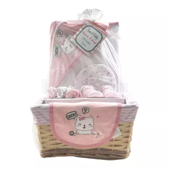 Tom Kids Baby Gift Set Art.246355 Pink Bērnu davānu komplektiņš no 8 daļām