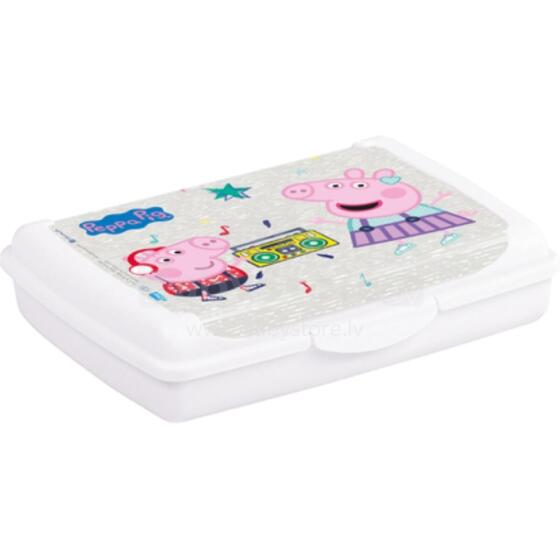Контейнер для хранения продуктов deco-click-box mini 0,5л Olek &amp;quot;Свинка Пеппа&amp;quot; 17x13x3,5см белый