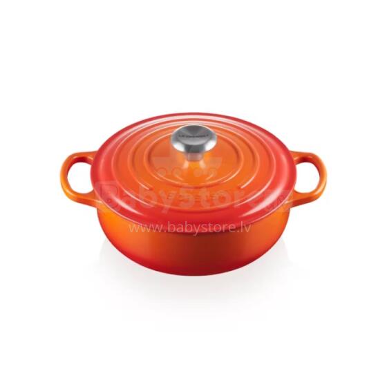 Le Creuset Чугунная круглая кастрюля &Oslash;24 см / 3,4 л оранжевая