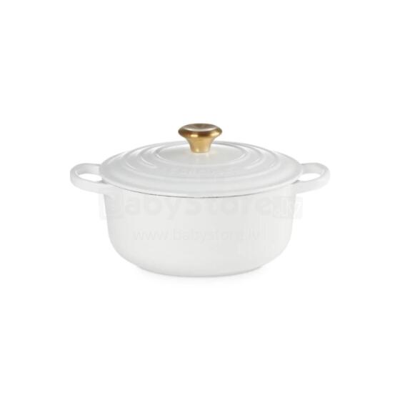 Le Creuset Кастрюля чугунная круглая &Oslash;26см / 5,3л белая