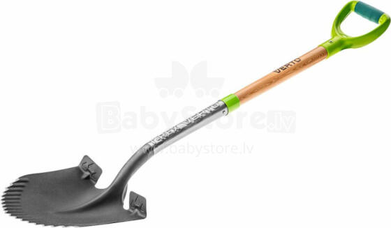 Verto Spade rūdīta, asa koka rokturis (15G001)