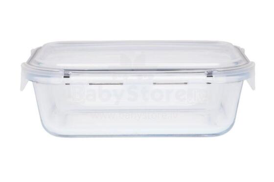 Maku uzglabāšanas trauks stikls ar vāku 1,04 L 21x15,5 cm