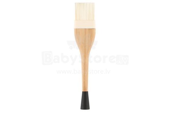 Maku silikona birste ar bambusa rokturi