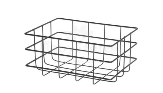 Корзина для хранения Maku металлическая черная 19x14x9 см
