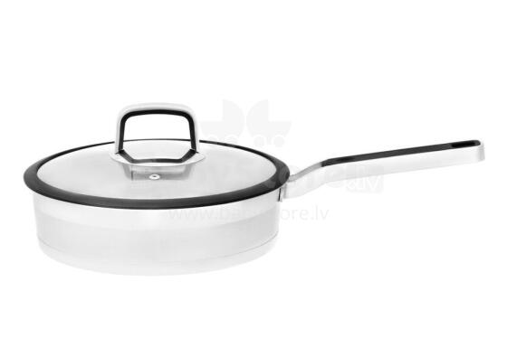 Maku Sauté pan steel with glass lid 2,5 L 25 cm