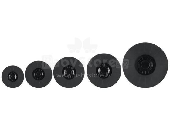 Maku Silicone Lid Black 5 pcs