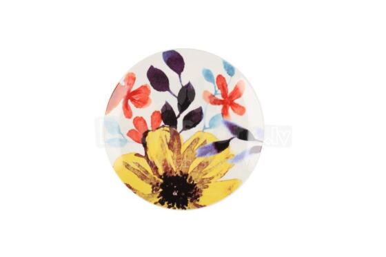Plate Flora yellow 20 cm