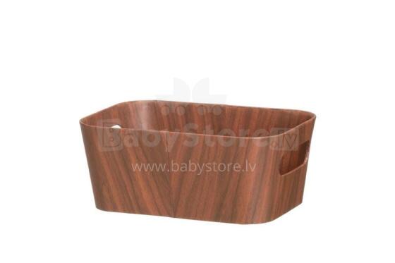 4Living Uzglabāšanas kaste Sense brūna 26x18x11 cm displejs
