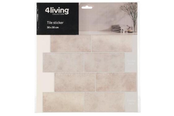 4Living Tile sticker beige 30x30 cm