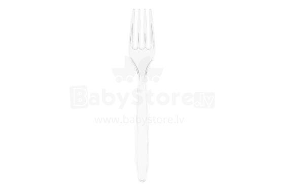 Saana Fork reusable transparent 50 pcs