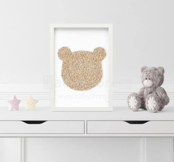 Room Accesories Art.246390 Декоративное панно из мягкой ткани в раме "Mини Mишка" – интерьер для детской