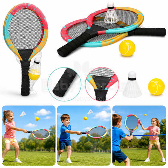 I-Toys Badminton Set Art.247341 Набор ракеток для активных игр (2 ракетки, мяч и волан)