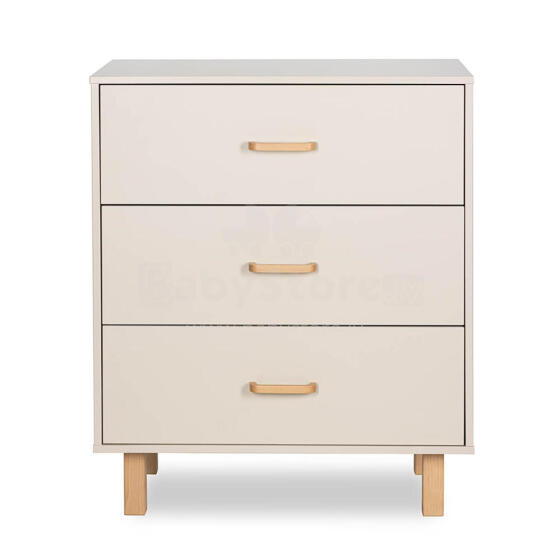 Klups Laura Art.247489 Champagne Wooden chest of drawers