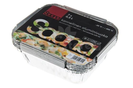 Saana Aluminium container 0,5 L 7 pcs