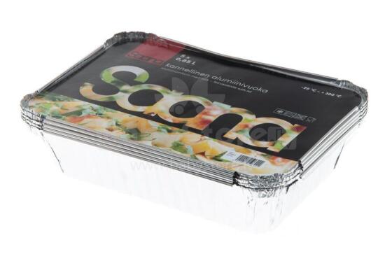 Saana Aluminium container 0,85 L 5 pcs