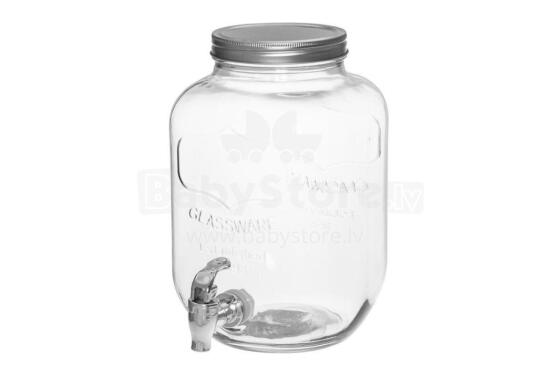 Juice dispencer 3,9 L with metal lid, plastic tap