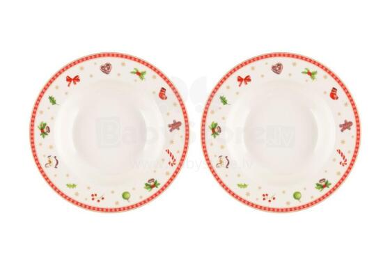 Winteria Soup plate Natale 2 pcs 20 cm